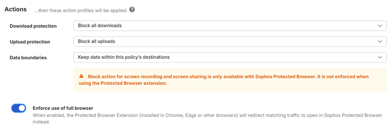 Configure data controls.
