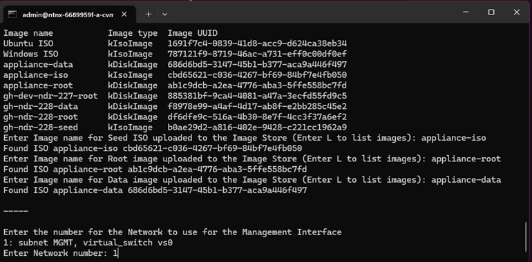 Enter network number.