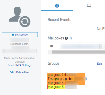 Example of nested groups in Sophos Central Admin.