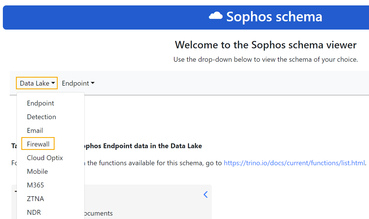 Select the firewall schema.