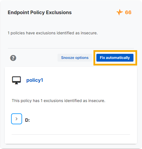 Fix policy exclusions
