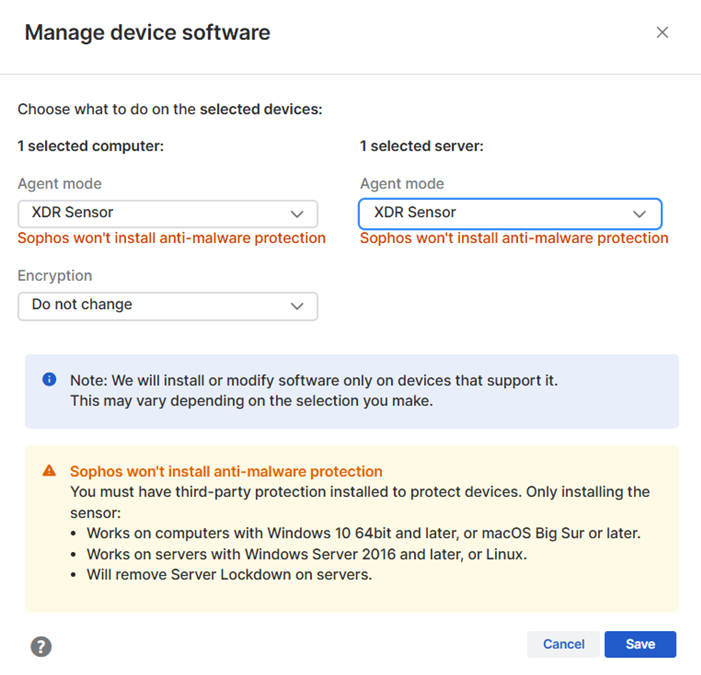 Message d’avertissement.