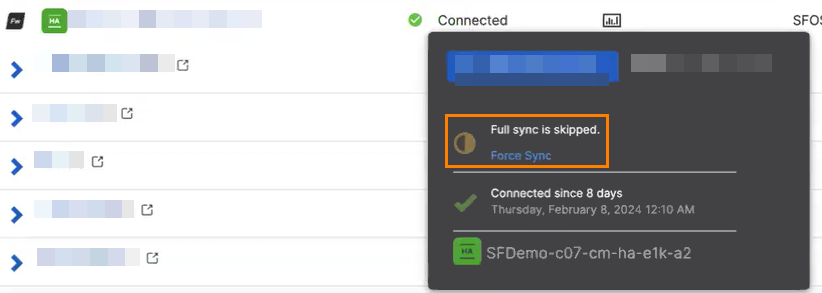 Forcer la synchronisation.