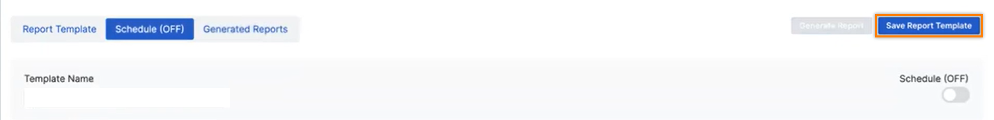 Bouton Enregistrer le modèle de rapport.