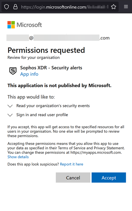 Richiesta di autorizzazione.