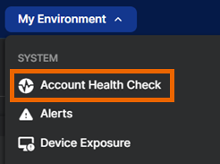 アカウントの状態のチェック。