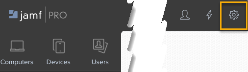 Jamf Pro の設定。