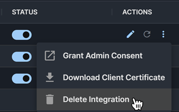 Delete Entra ID integration.