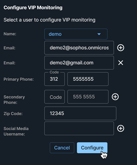 Configure VIP monitoring.