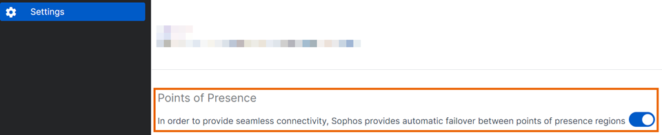 Desative o ponto de presença secundário.