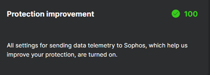 具有綠色勾選標誌的保護改進卡。