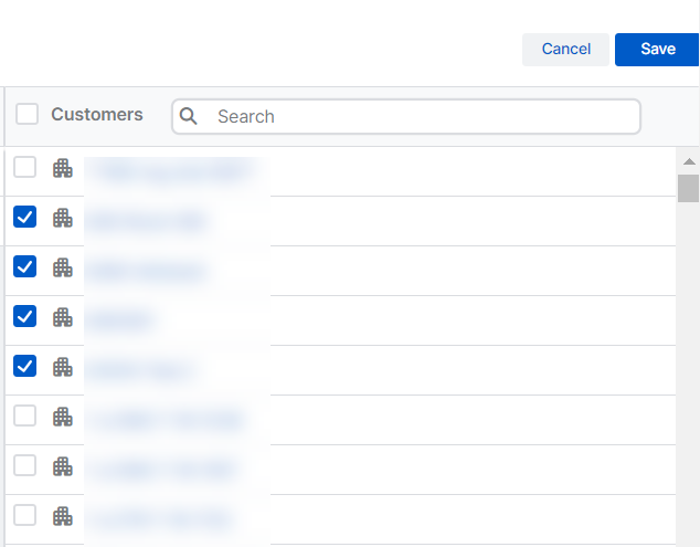 Añadir clientes a un grupo.