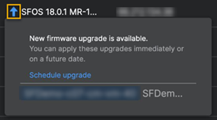 État du firmware du pare-feu.