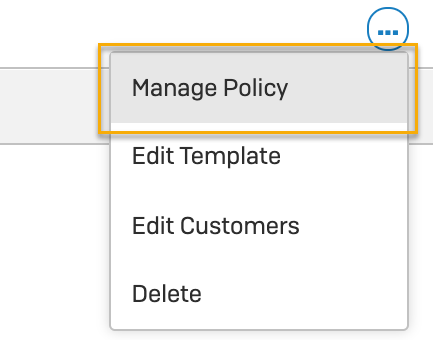 Gerenciar política.