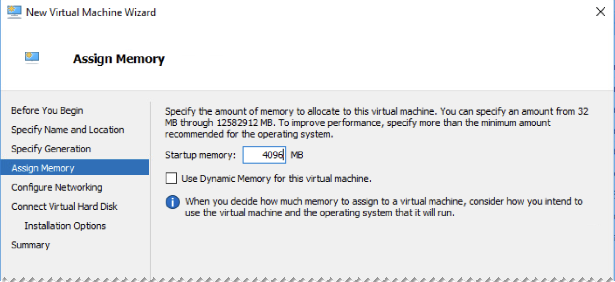 Assign Memory page