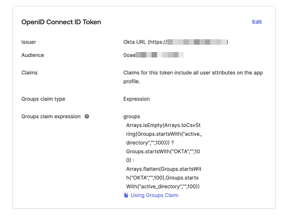 OpenID Connect ID トークン。