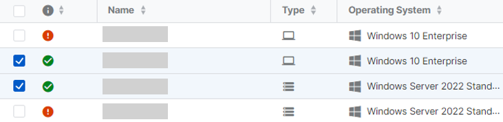 Wählen Sie einen Computer oder Server aus.