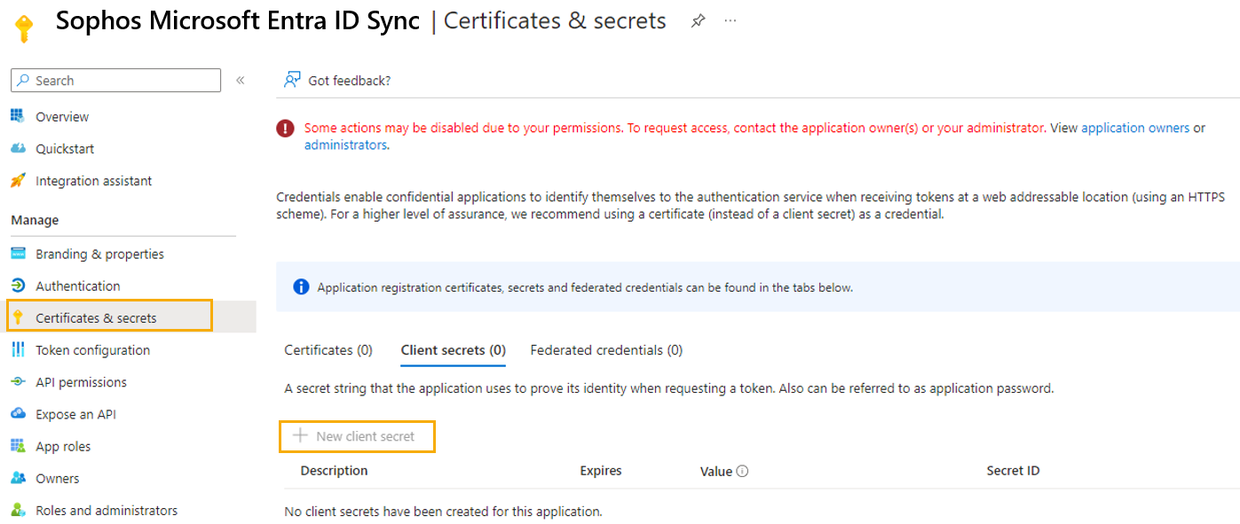 Zertifikate und geheime Clientschlüssel.