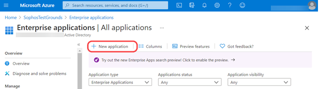 Hinzufügen einer Azure-Anwendung.