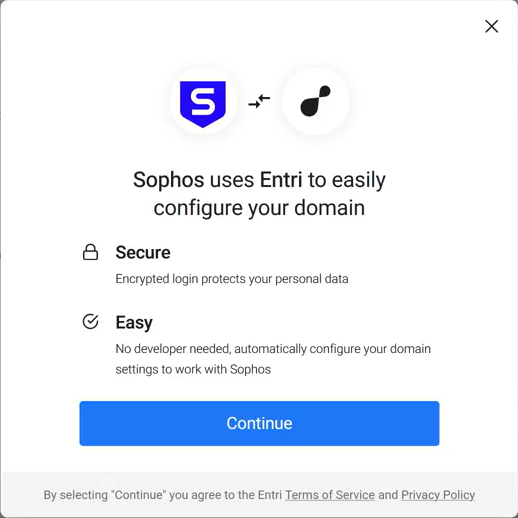Die Schaltfläche „Continue“.