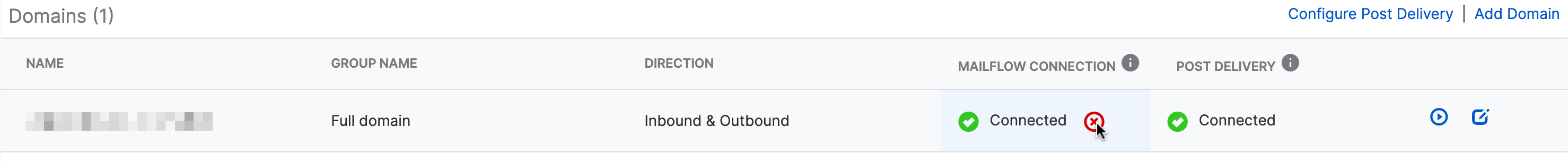 Sophos Mailflow connected.