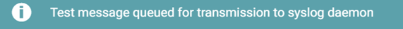 Test successful message.