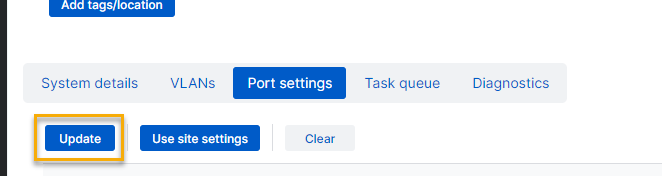 Update settings.