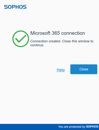Connected successfully message.
