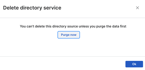 "Purge now" button.