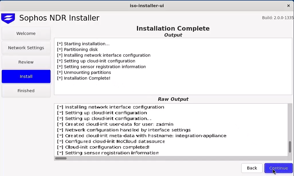 Installation Complete message.
