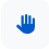 Blue hand.