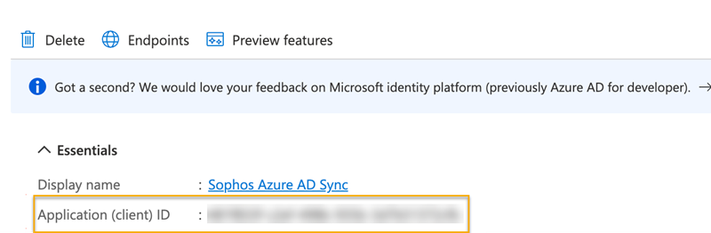 Screenshot showing Client Secret for Microsoft Entra ID (Azure AD) application.