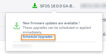 Schedule a firewall upgrade.