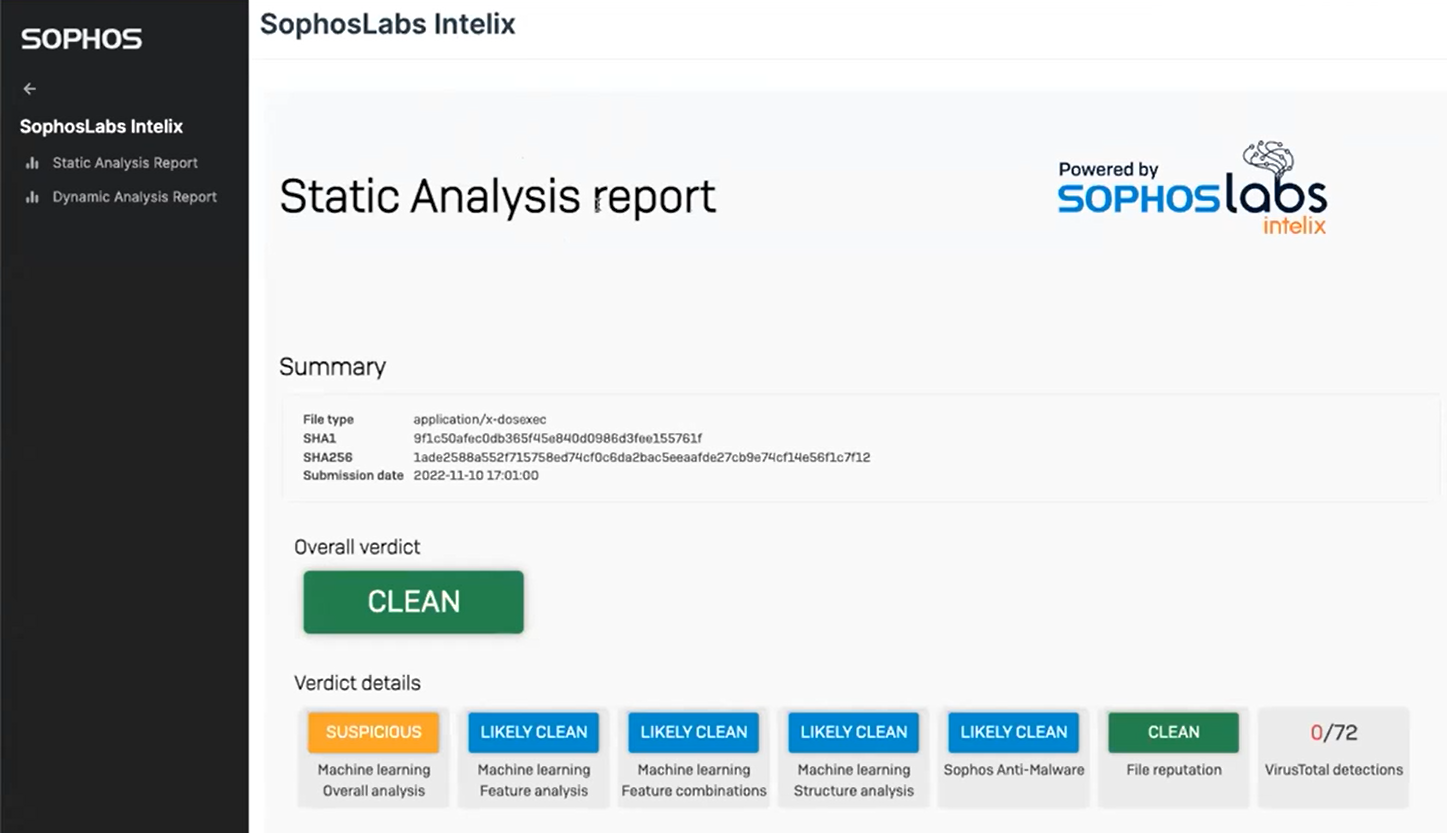 Static Analysis Report.