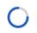Icono de círculo azul giratorio.