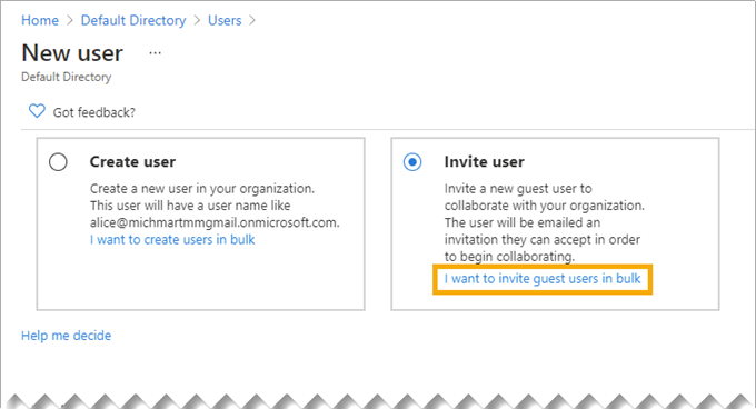 Capture d’écran de la page Utilisateurs.