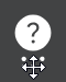 Pointeur en croix à quatre flèches sur le symbole « grille ».