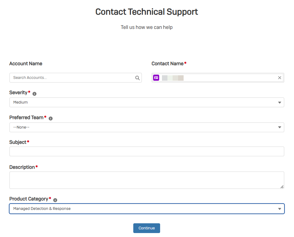 기술 지원팀에 문의하기.