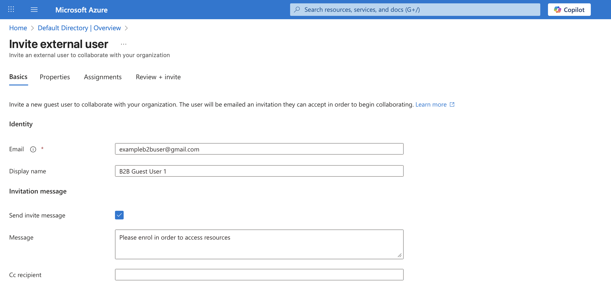 새 사용자 대화 상자.
