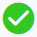 Ícone verde de integridade.