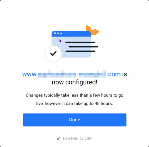 O botão "Concluído".