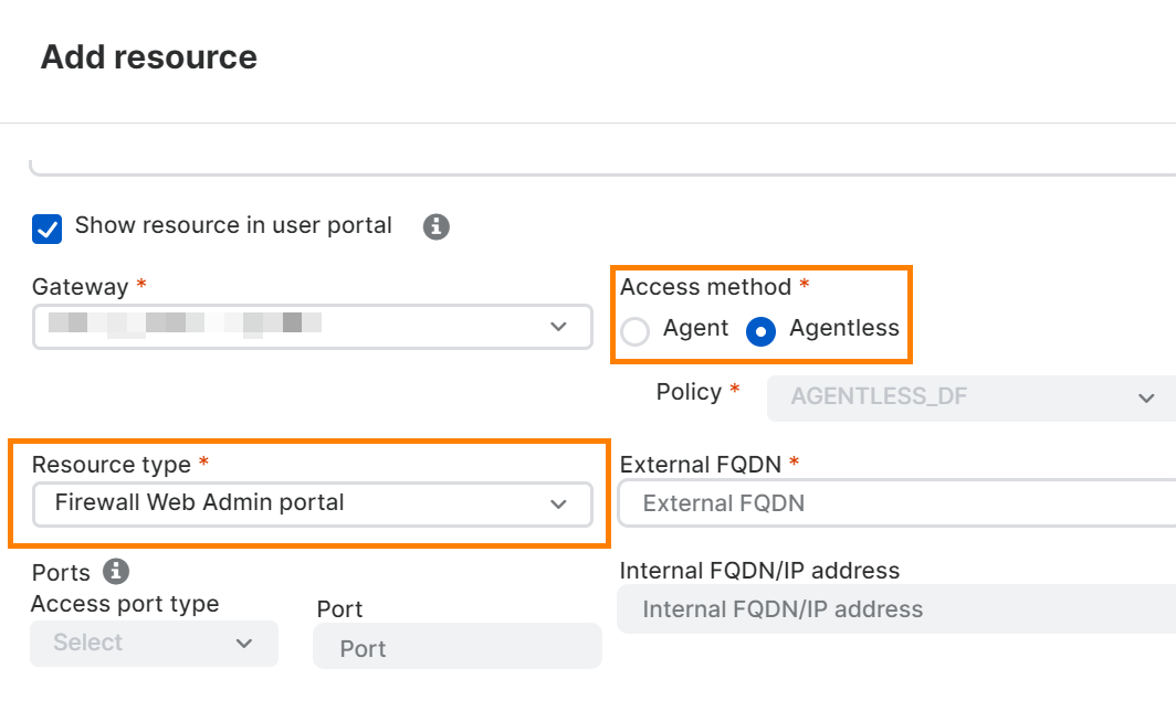 資源類型清單。