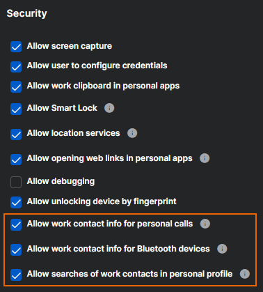 Die Richtlinieneinstellungen, die Sie einschalten müssen.