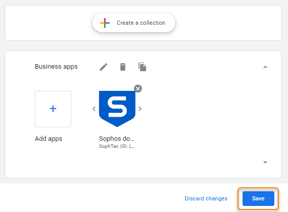 The **Save** button.
