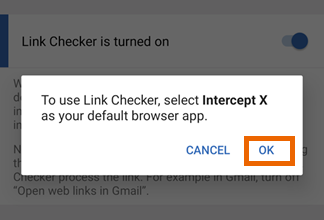 El botón "Aceptar".