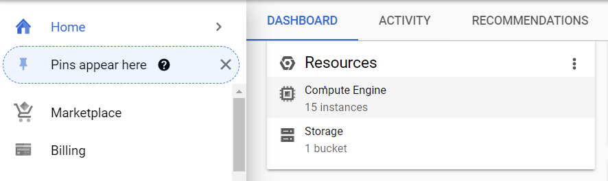 Click on Storage.
