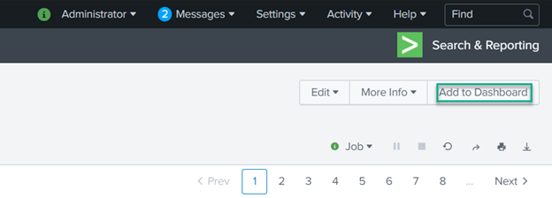 Click Add to Dashboard.