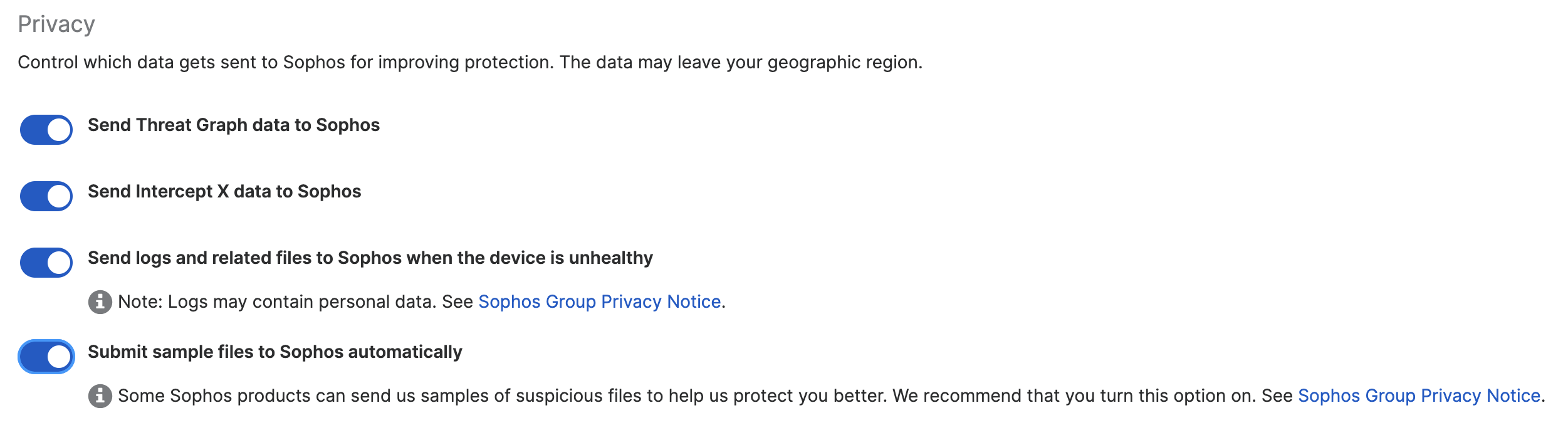 Turn privacy settings on.