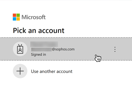 Pick an admin account.