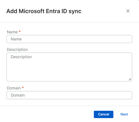 Add Microsoft Entra ID basic details.